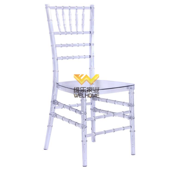 Wholesale clear Transparent acrylic pc resin chiavari chair for wedding/event